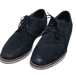 Hush Puppies Mens Black Lace-Up Dress Shoes